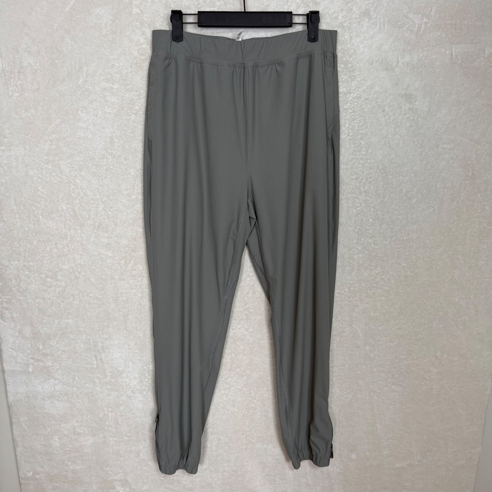 Glyder Motion Jogger Gray Pants Women's XL‎ Zip Ankle Athleisure Minimalist